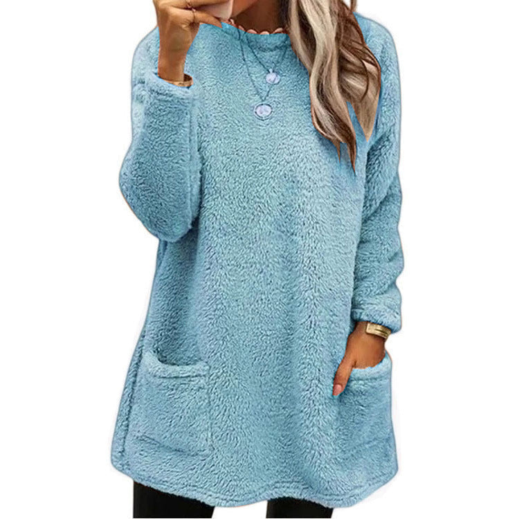 ⏳Limited Time-50% OFF!!✨👚Women's Warm Crew Neck Long Sleeve Top