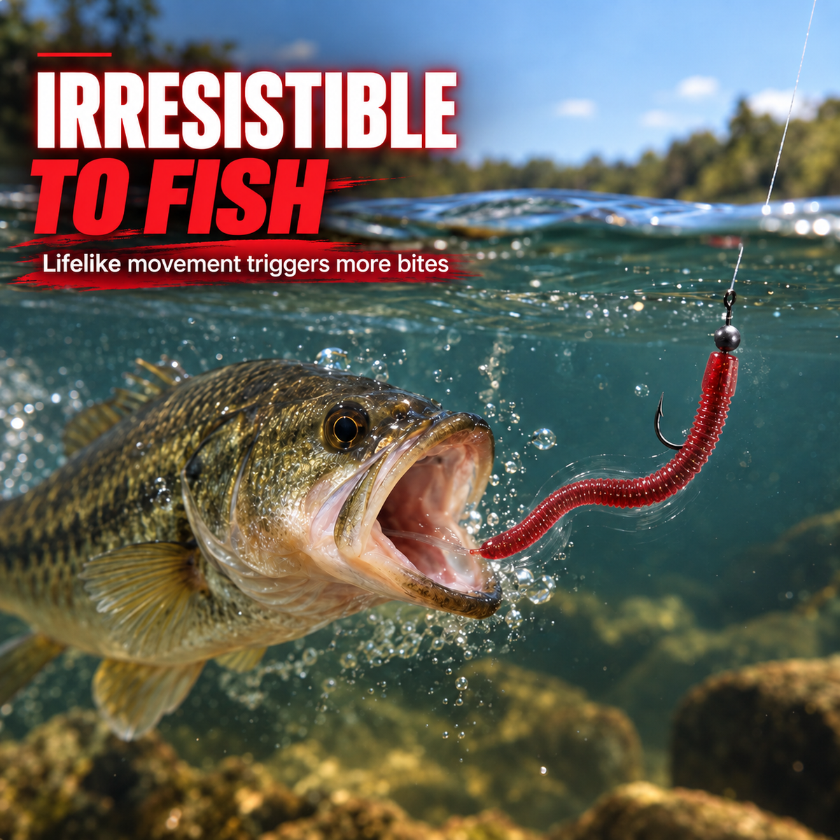 Soft Plastic Worm Fishing Lures