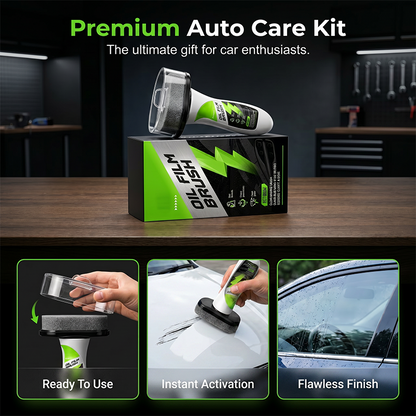 🚗 Car Glass Oil Film Cleaner Brush
