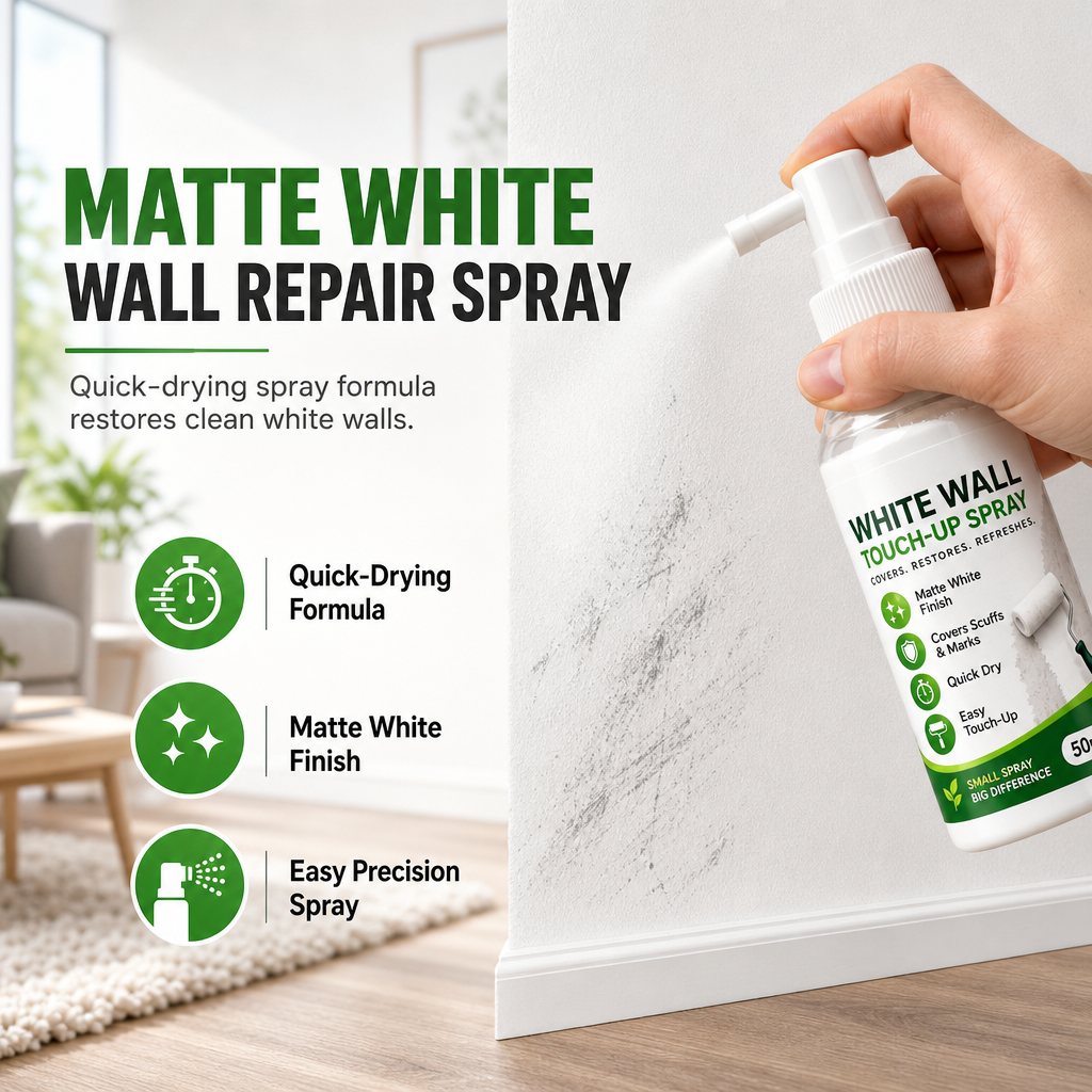 🎨 White Wall Touch-Up Paint Spray