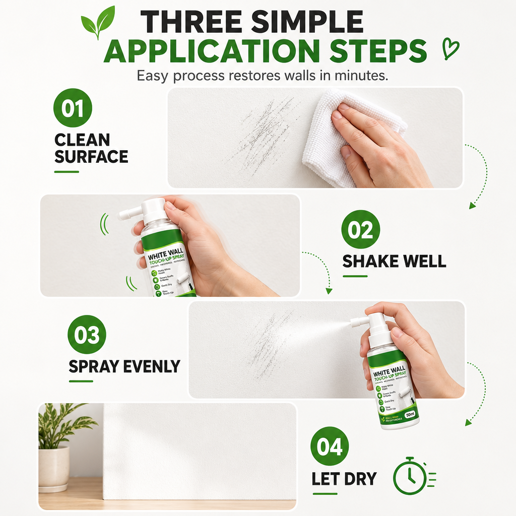 🎨 White Wall Touch-Up Paint Spray