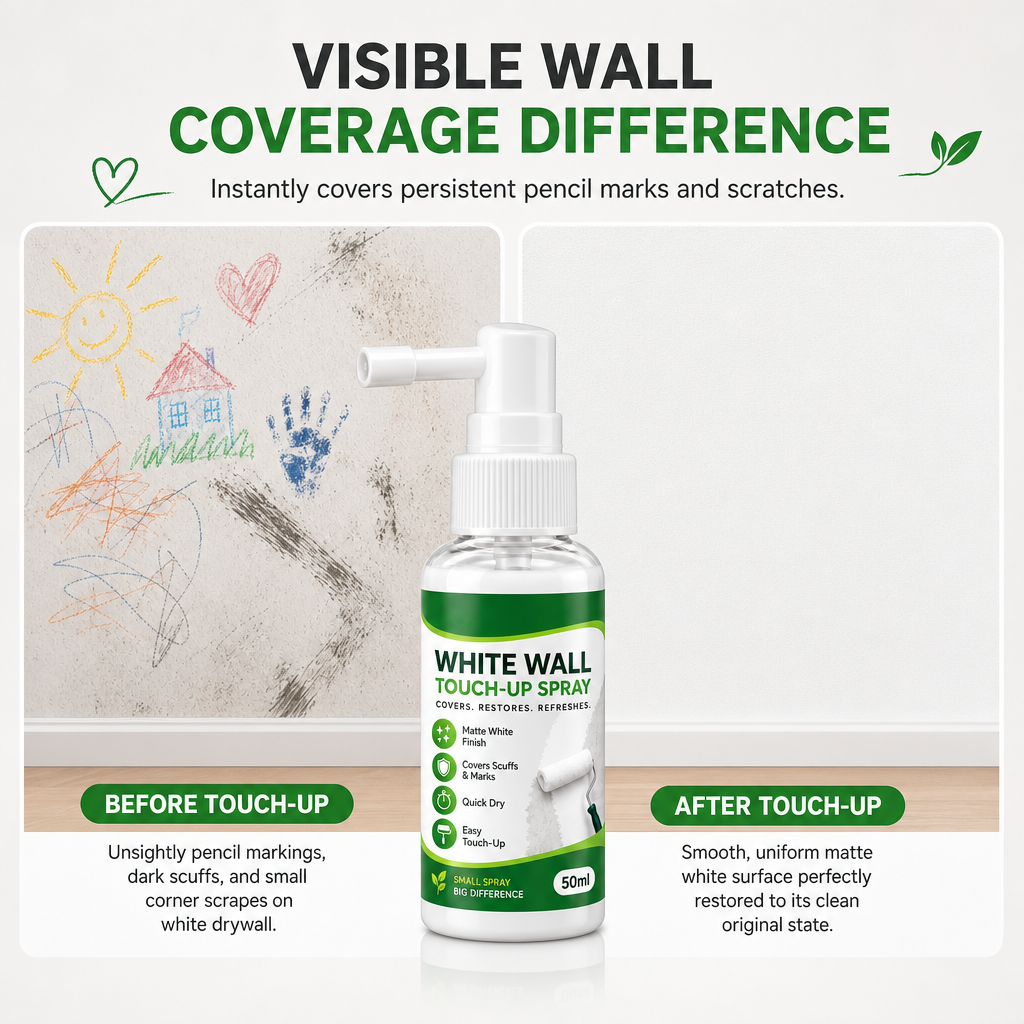 🎨 White Wall Touch-Up Paint Spray