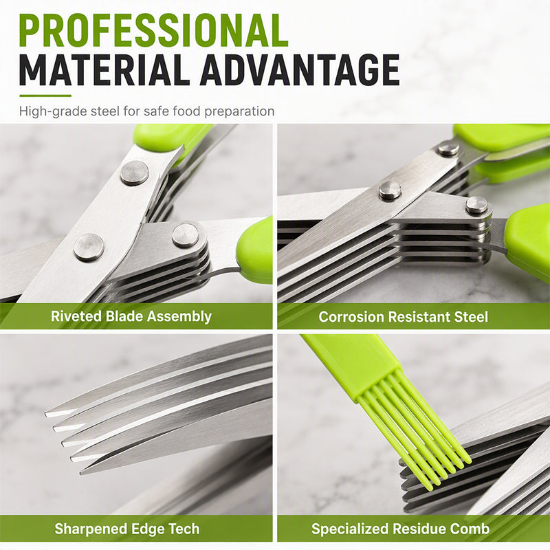 🌿 Multi-Blade Herb Scissors | Quick Kitchen Prep