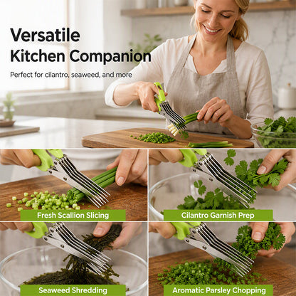 🌿 Multi-Blade Herb Scissors | Quick Kitchen Prep