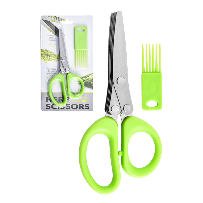 🌿 Multi-Blade Herb Scissors | Quick Kitchen Prep