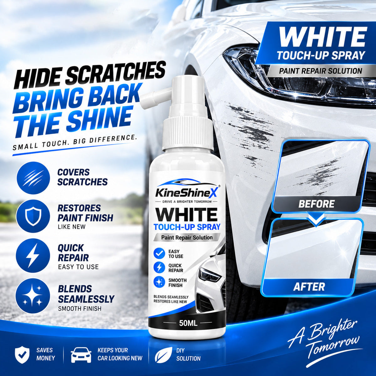 🚗 LIMITED‑TIME 50% OFF! 🔥Car Paint Scratch Repair Touch Up Spray