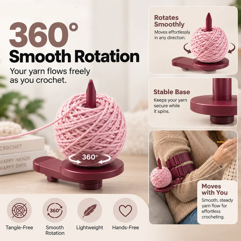 📢📢50% OFF !! ⏰Wearable Arm Yarn Holder with Adjustable Dual Straps