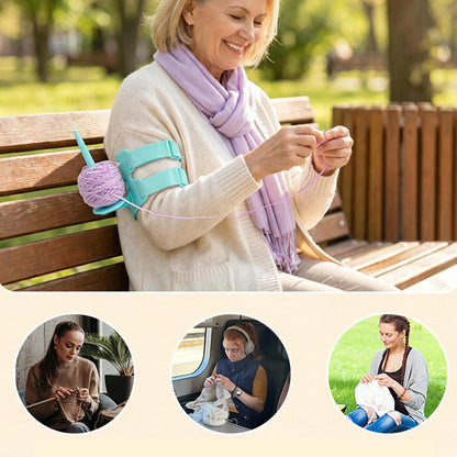 📢📢50% OFF !! ⏰Wearable Arm Yarn Holder with Adjustable Dual Straps