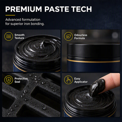 🥳2026 HOT SALE🥳💞50K+ SOLD! 🔥🖤 Cast Iron Stove Polish – restores rich black gloss, protects against rust & heat. Includes sponge – makes old stoves look new again! 🏠✨