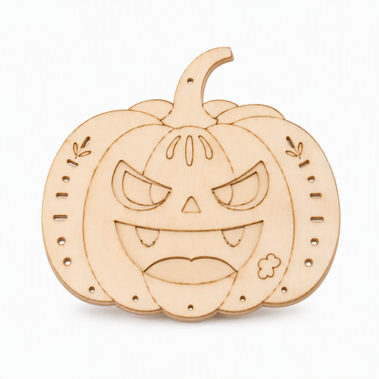 🎃 Halloween Wooden Pumpkin Craft Kit | DIY Wind Chime