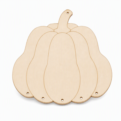 🎃 Halloween Wooden Pumpkin Craft Kit | DIY Wind Chime