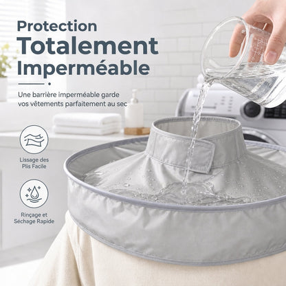 🥳2026 HOT SALE🥳💞50K+ SOLD! ✂️🧹 Hair Cutting Cape with Catcher – built-in groove traps clippings, no mess on clothes or floors. Waterproof, non-static, folds flat. Perfect for home trims & kids' cuts! 💇✅