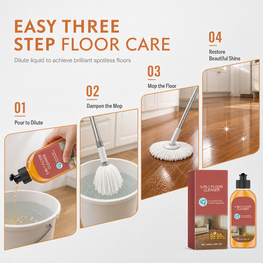✨ LIMITED-TIME 50% OFF 🧼 Floor Cleaner — Removes Stains & Odors, Restores Wood Shine
