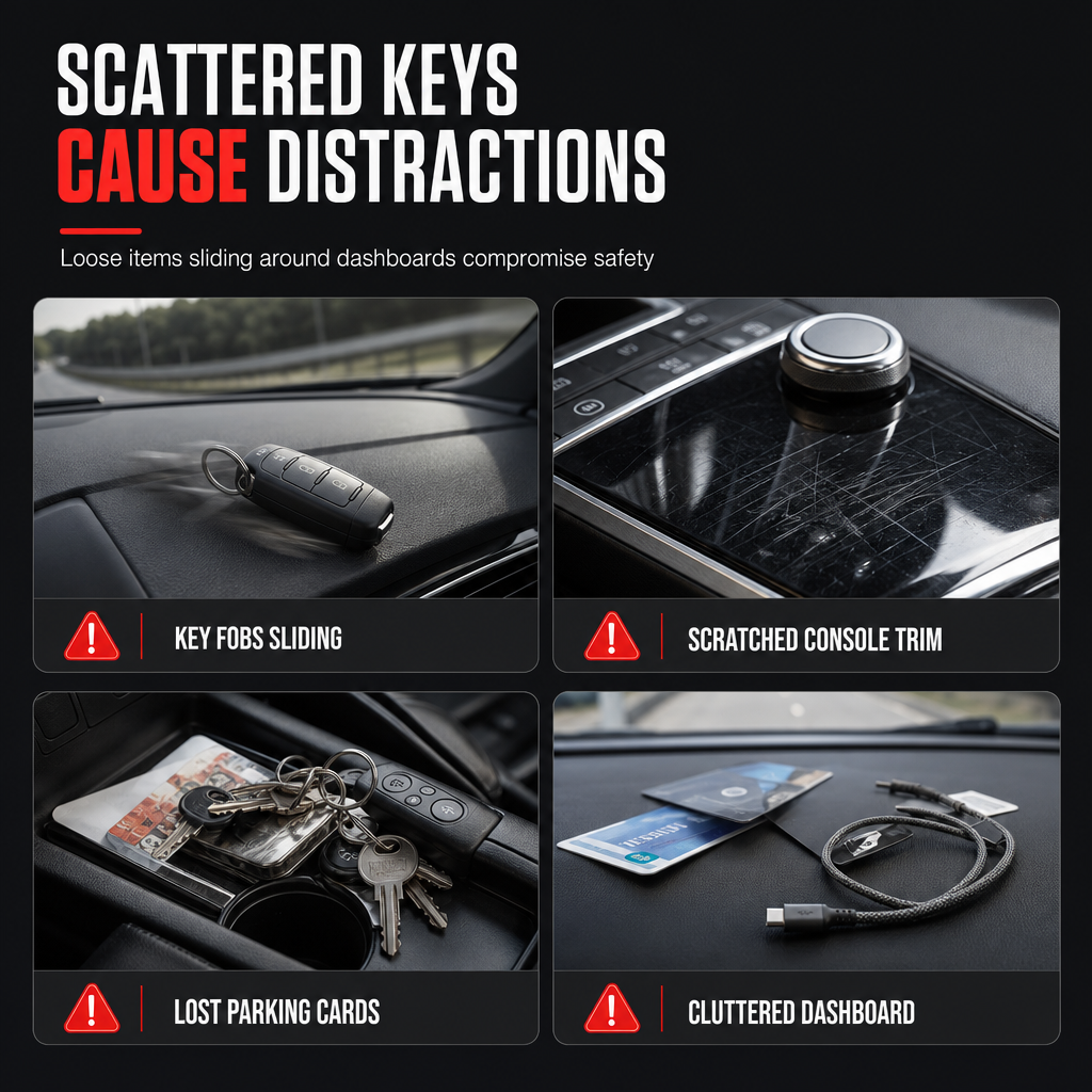 🥳 Best Seller 🥳💞 Buy 1 Get 1 Free! Car Key Fob Holder with Hook