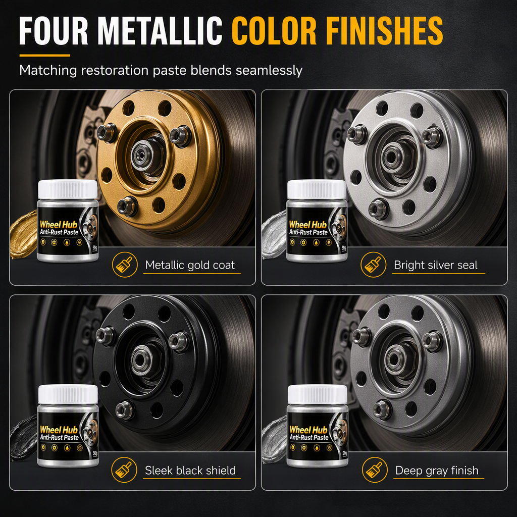 🛞 Wheel Hub Anti-Rust Paste | 50g Metallic Finish