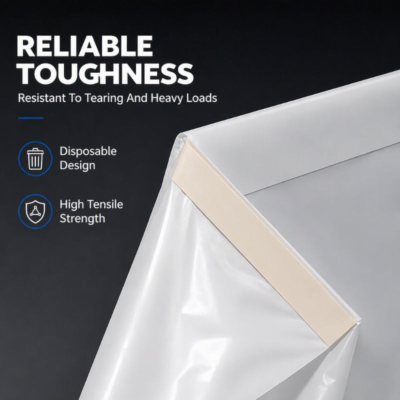 Thickened Self Standing Adhesive Car Trash Bags Flat Mouth Disposable Garbage Cleaning Bags for Vehicle Desk and Kitchen