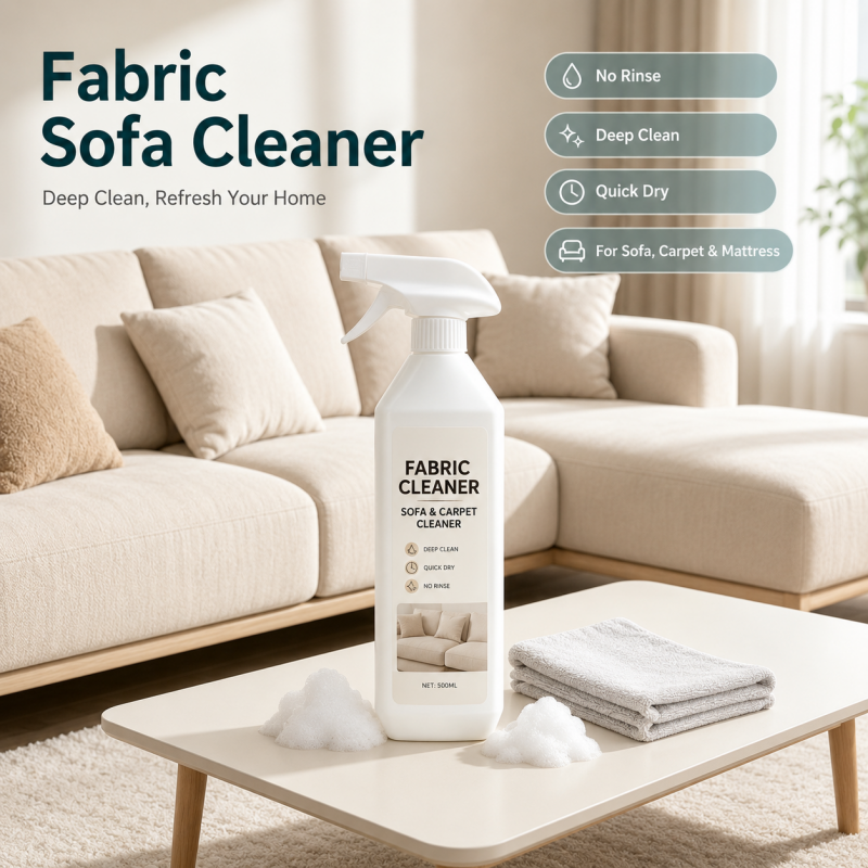 🧼 Waterless Fabric & Upholstery Cleaner Spray – Quick-Dry Stain & Dirt Cleaning Solution