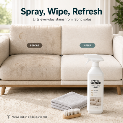 🧼 Waterless Fabric & Upholstery Cleaner Spray – Quick-Dry Stain & Dirt Cleaning Solution