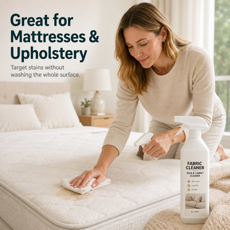 🧼 Waterless Fabric & Upholstery Cleaner Spray – Quick-Dry Stain & Dirt Cleaning Solution
