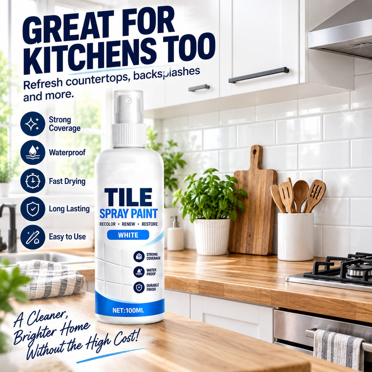 🔥2026 HOT SALE🎨Tile Renewal Spray Paint – Recolor & Refresh - 50% OFF!!!