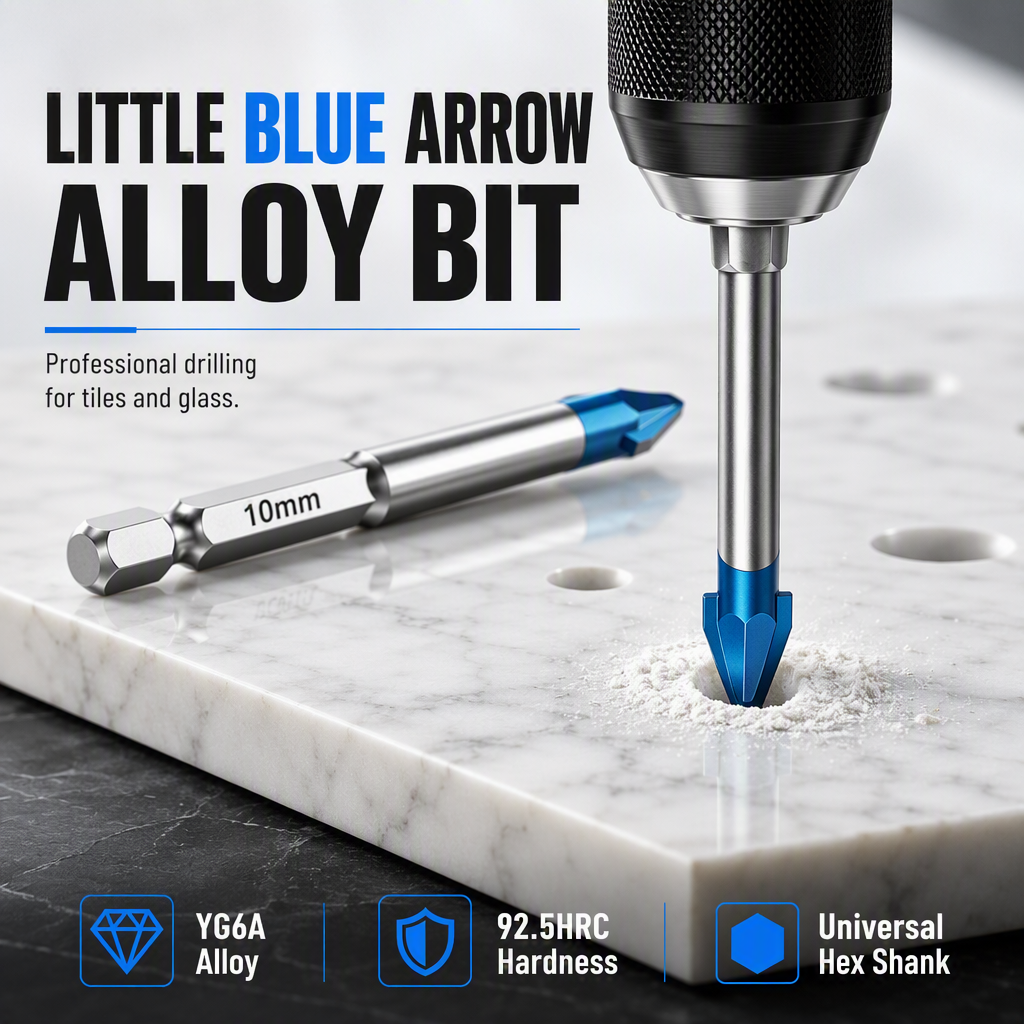 ⏳Time-Limited Special⏰Hex Shank Carbide Eccentric Drill Bit for Ceramic Tile Glass and Concrete Hole Drilling