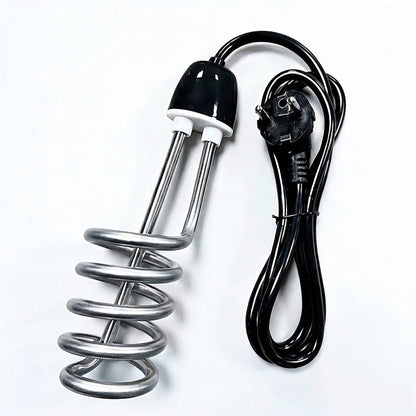 ♨️50% OFF NOW! Stainless Steel Spiral Immersion Water Heater, Portable 220V Bucket Water Heating Rod with Auto Temperature Control, EU Plug Quick Heating Submersible Water Heater for Home