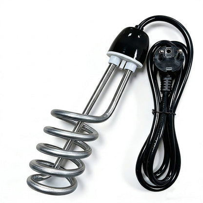 ♨️50% OFF NOW! Stainless Steel Spiral Immersion Water Heater, Portable 220V Bucket Water Heating Rod with Auto Temperature Control, EU Plug Quick Heating Submersible Water Heater for Home
