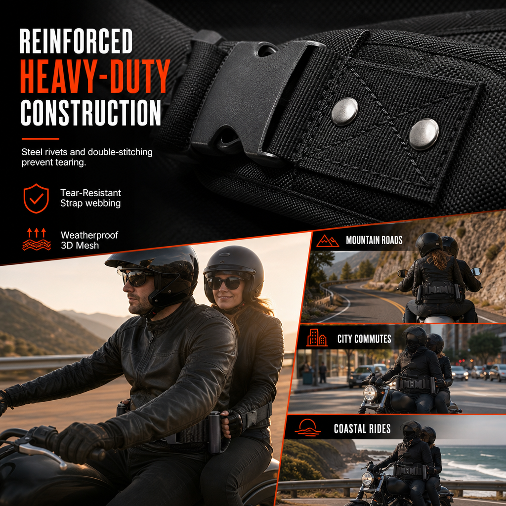 ⏳Time-Limited Special⏰: Motorcycle Passenger Grab Belt 🏍️