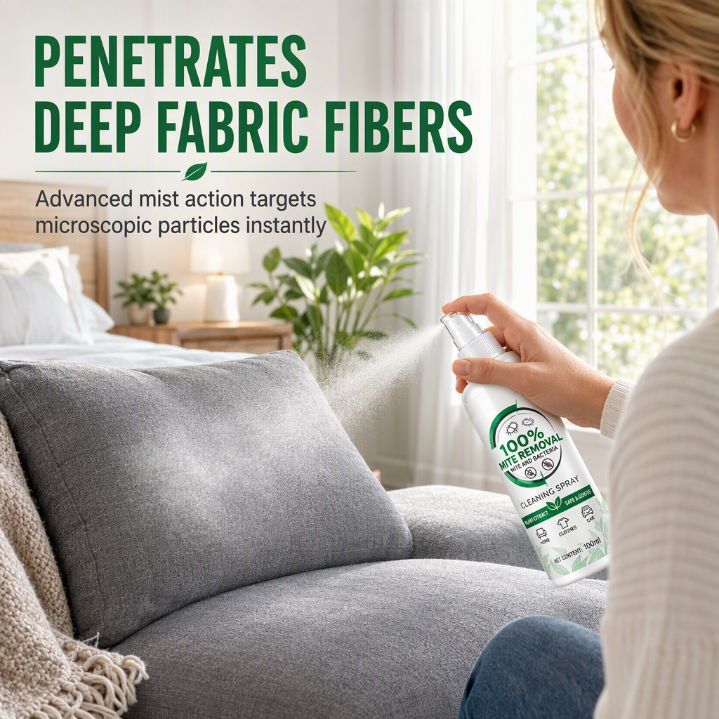 💕Buy 1 Get 1 Free🎁🛏️Plant Extract Fabric Dust Mite Removal Spray