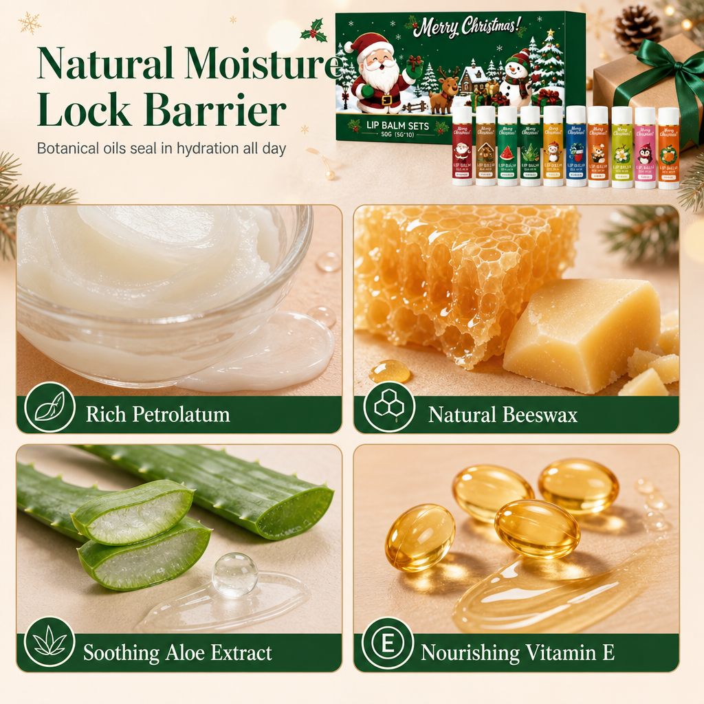 🎄Christmas Moisturizing Lip Balm Set