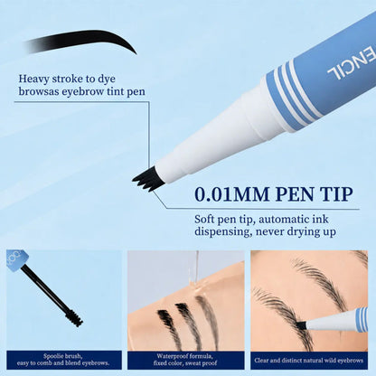 Double-Head Eyebrow Pencil for Defined Hair Strokes