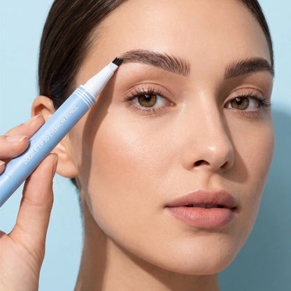 Double-Head Eyebrow Pencil for Defined Hair Strokes
