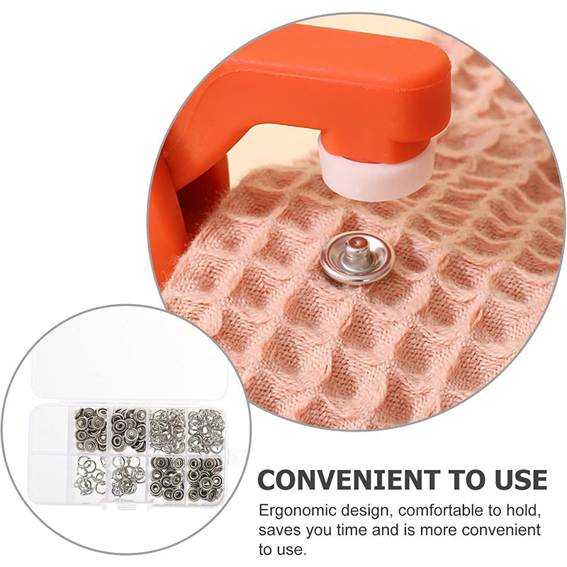 Sew-Free Snap Button Fastener Kit