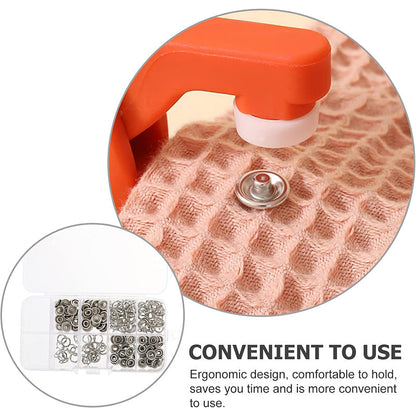 Sew-Free Snap Button Fastener Kit