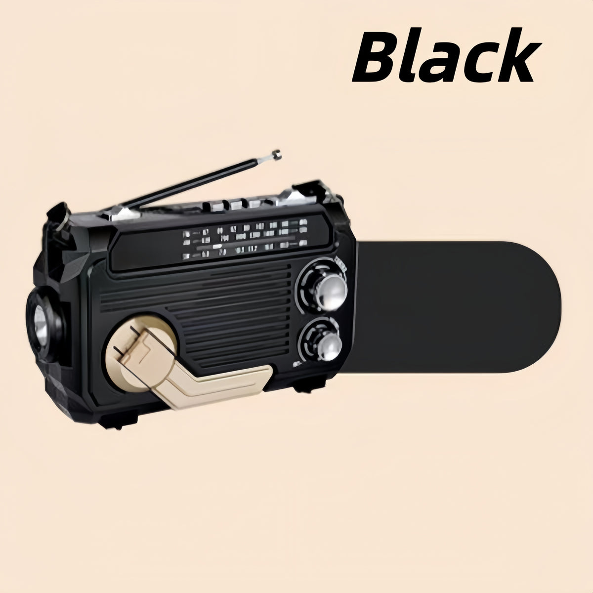 ⏰Hot Sale 50% OFF🎉Multi-function Hand Crank Portable Radio with Flashlight