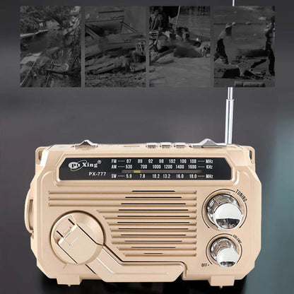 ⏰Hot Sale 50% OFF🎉Multi-function Hand Crank Portable Radio with Flashlight
