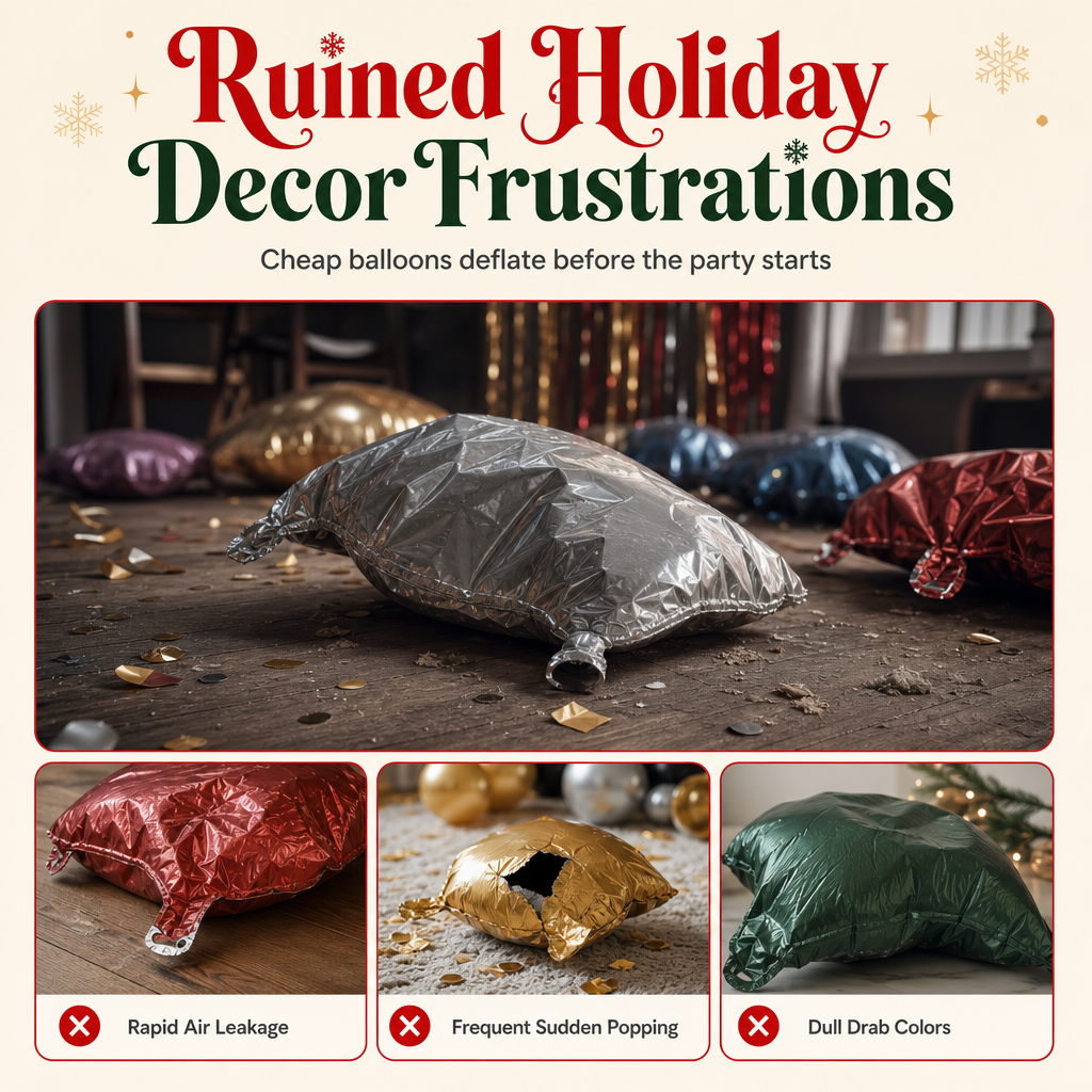 Christmas Bow Balloon Decoration