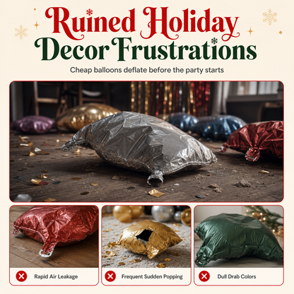 Christmas Bow Balloon Decoration
