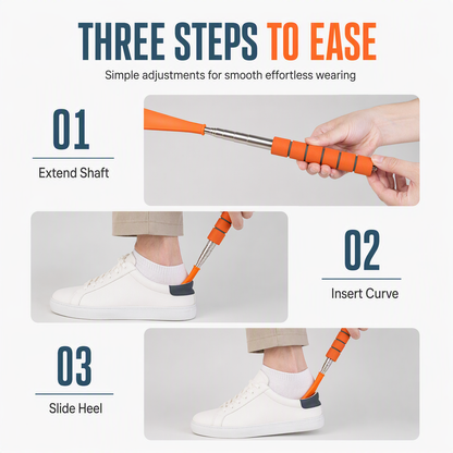 👞 Telescopic Long Shoe Horn | 70cm Reach