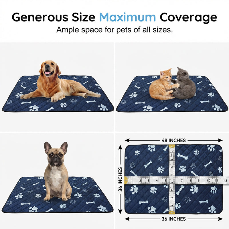 4-Layer Washable & Reusable Pet Pee Pad