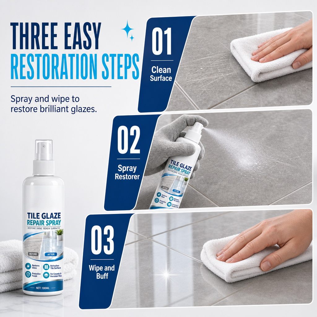 ✨ Tile Glaze Repair Spray – Restore Shine & Hide Fine Scratches