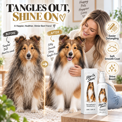 🥳2026 HOT SALE🥳💞50K+ SOLD! 🐾✨ 50% OFF! Pet Detangling Spray – loosens stubborn knots, softens & shines coat. Wet/dry use, calming lavender scent. Stress-free grooming! 🛡️💚