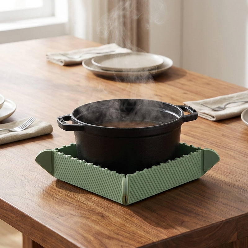 🎁Black Friday Sale - Limited time 49% OFF🍳Magnetic Silicone Trivet 🧲 | Foldable Pot Mat & Small Kitchen Tray