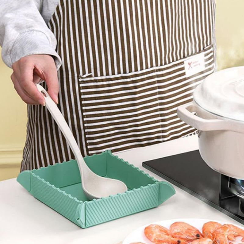 🎁Black Friday Sale - Limited time 49% OFF🍳Magnetic Silicone Trivet 🧲 | Foldable Pot Mat & Small Kitchen Tray