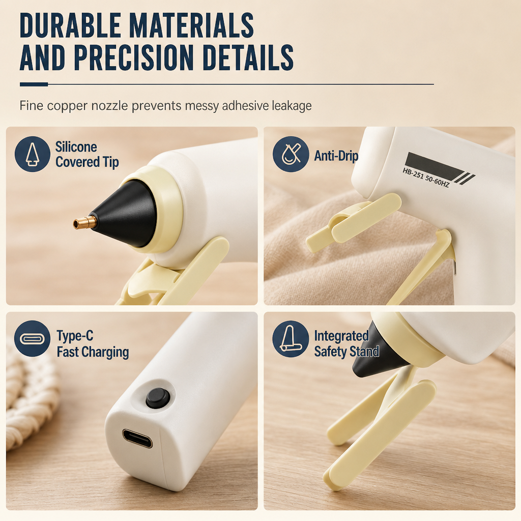 Rechargeable Mini Hot Glue Tool for Crafts – product image