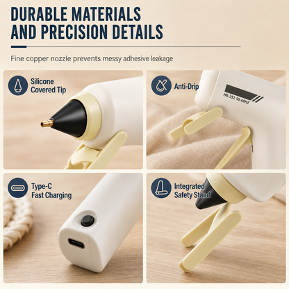Rechargeable Mini Hot Glue Tool for Crafts – product image