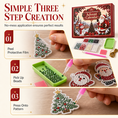 ⏳Limited-time 50% off⏰24-Day Christmas Countdown Ornament DIY Kit🎄🎅📅