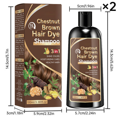 Herbal 3-in-1 Hair Dye Shampoo