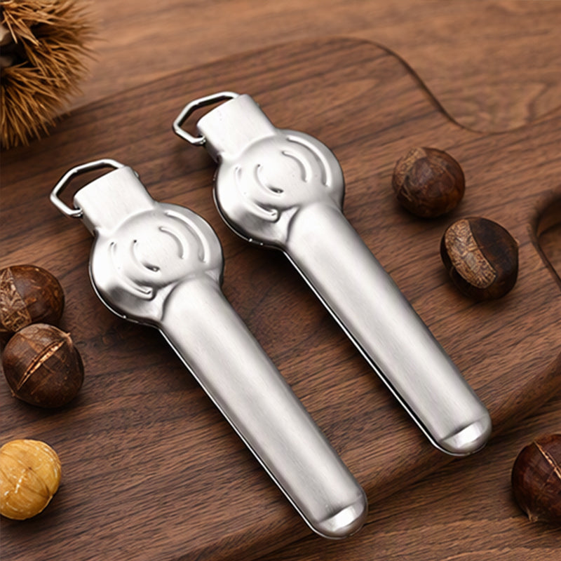 Buy 1 Get 1 Free! 🔥 Peel chestnuts in an instant! Stainless steel lever-action nutcracker