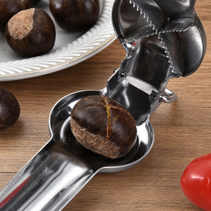 Buy 1 Get 1 Free! 🔥 Peel chestnuts in an instant! Stainless steel lever-action nutcracker
